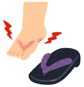 鼻緒が痛い時の対策